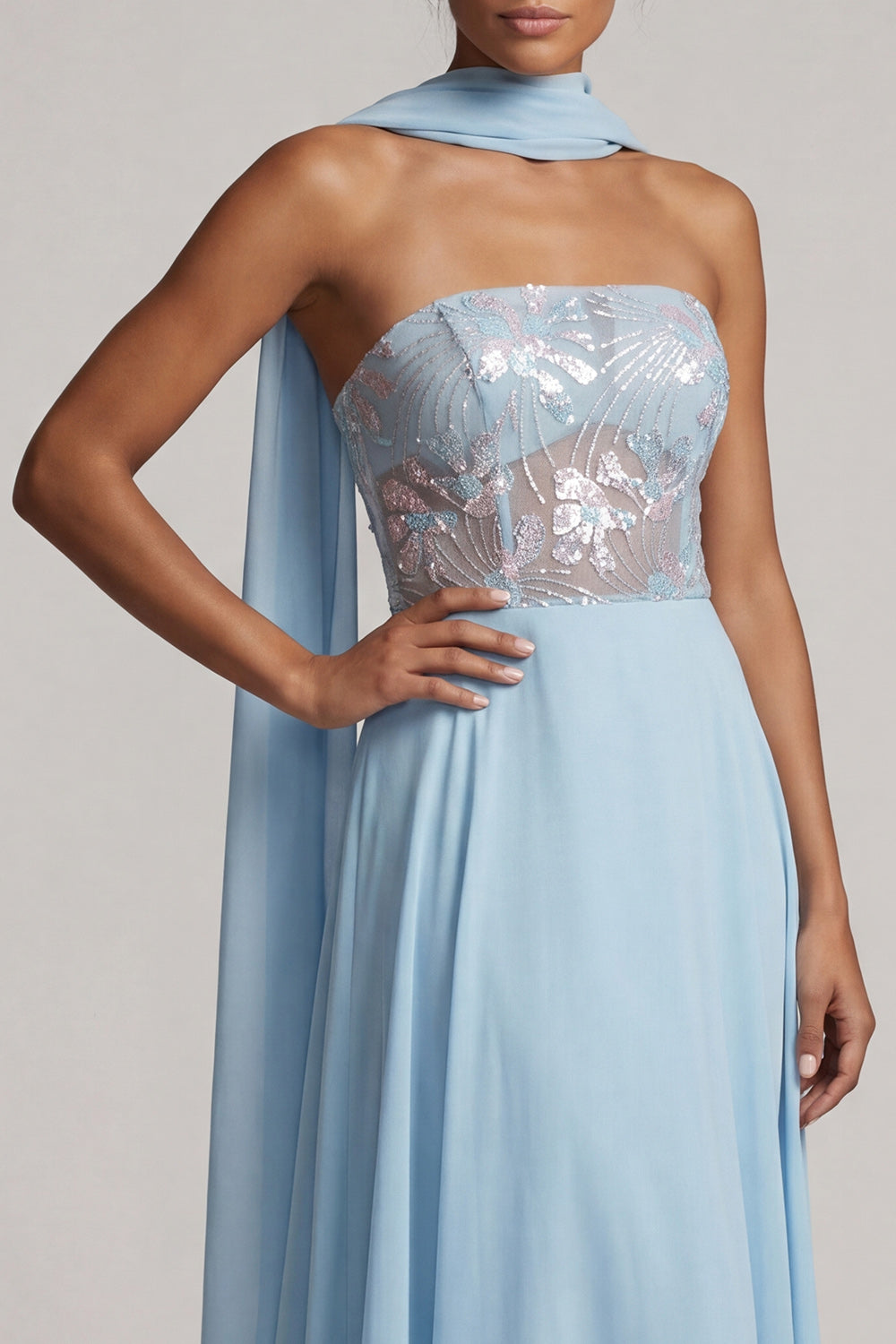 sky blue mother of the bride dress Amazon.com: ZmxYier A-Line Elegant Wedding Guest Dress Straight Neckline Tea Length Short Sleeve Pleats 2024 : Clothing, Shoes & Jewelry 1x Women Dress AW.Bridal A-line V-Neck Floor Length