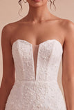 White Lace Floral Tight Sweetheart Short Corset Graduation Dress