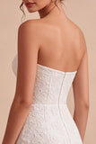 White Lace Floral Tight Sweetheart Short Corset Graduation Dress