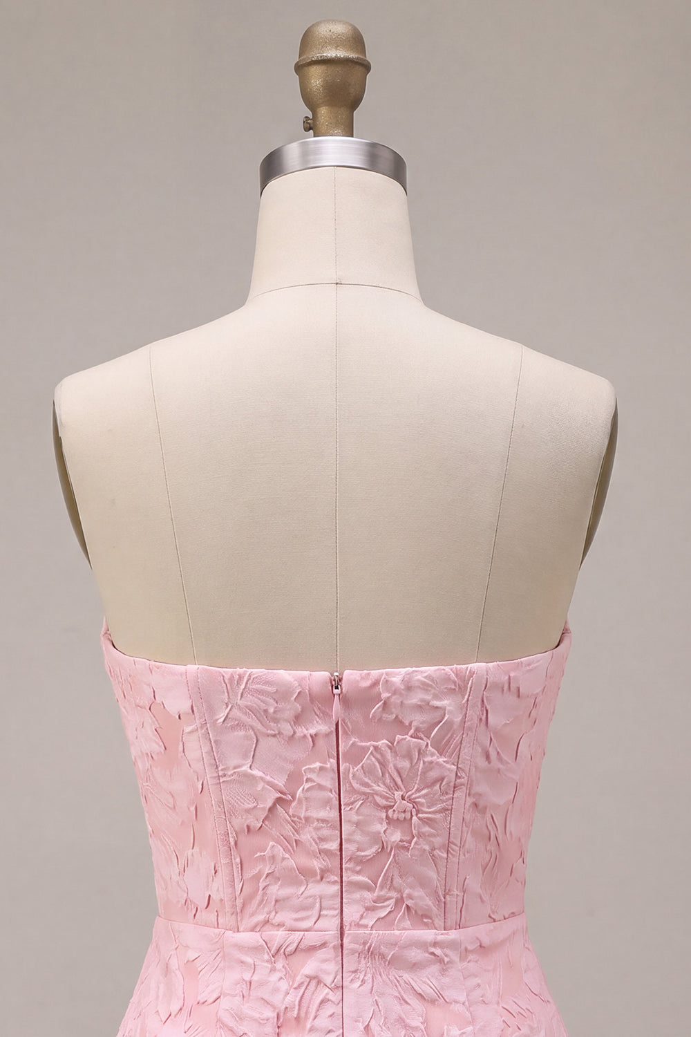 Floral Pink Corset Tight Short Homecoming Dress with Bow