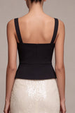 Sparkly Black and White Mermaid Sequin Long Formal Dress