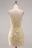 Mint Lace Tight Beaded Short Corset Homecoming Dress with 3D Flower