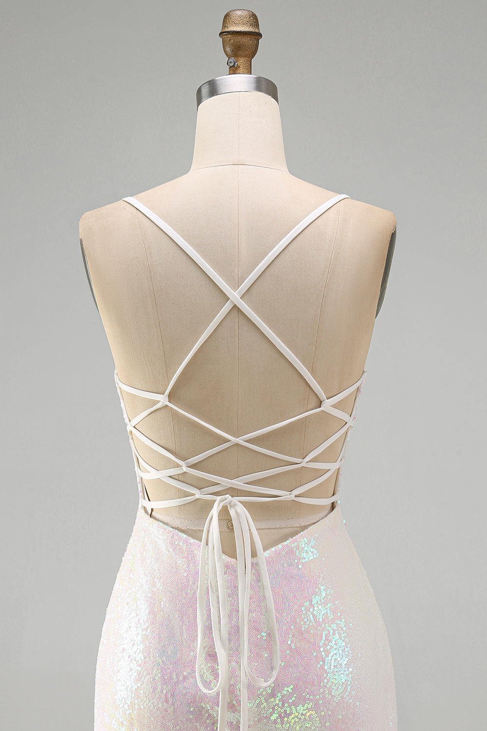 Sparkly Pink Floral Sequins Tight Scoop Neck Short Homecoming Dress