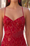 Apricot Floral Tight Spaghetti Straps Sequin Short Homecoming Dress