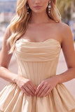 Dark Green Corset Strapless Tiered Short Ruffled Homecoming Dress