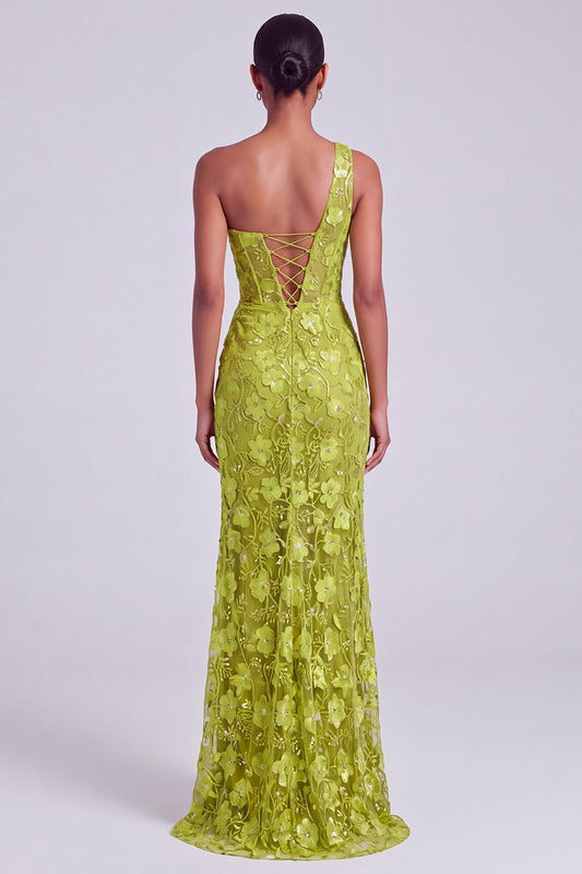yellow and green prom dresses fit-and-flare