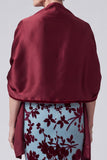 Lake Blue Floral 2 Piece Mermaid Velvet Long Mother of the Bride Dress with Jacket