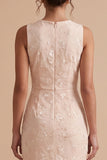 Champagne Mermaid Tiered Ruffled Floral High-Low Wedding Guest Dress