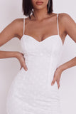 Simple White Tight Spaghetti Straps Short Graduation Dress
