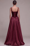 Plum Square Neck Long Velvet Holiday Party Dress