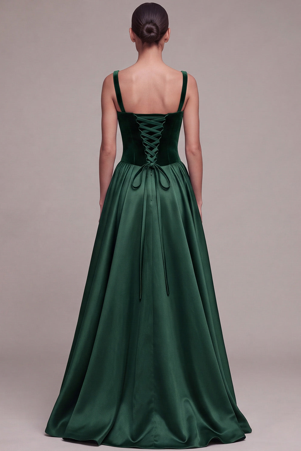 Plum Square Neck Long Velvet Holiday Party Dress