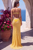 Orange Cut Out Sweetheart Long Formal Dress with Rhinestone