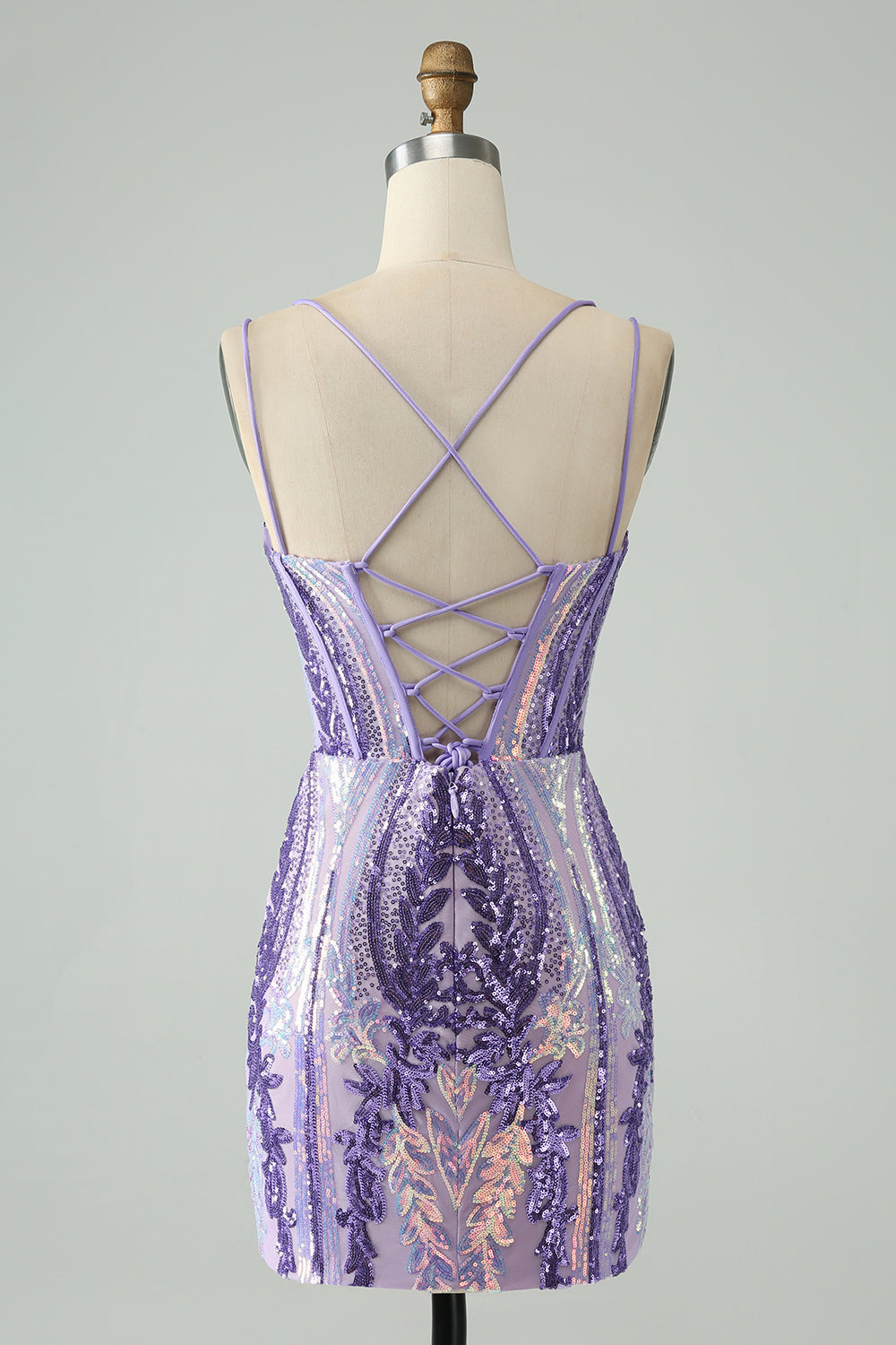 Zapakasa Women Sparkly Blue Homecoming Dress with Sequins Spaghetti Straps Corset Lace- Up Back Cocktail Dress Zapakasa Women Sparkly Blue Homecoming Dress with Sequins Spaghetti Straps Corset Lace- Up Back Cocktail Dress