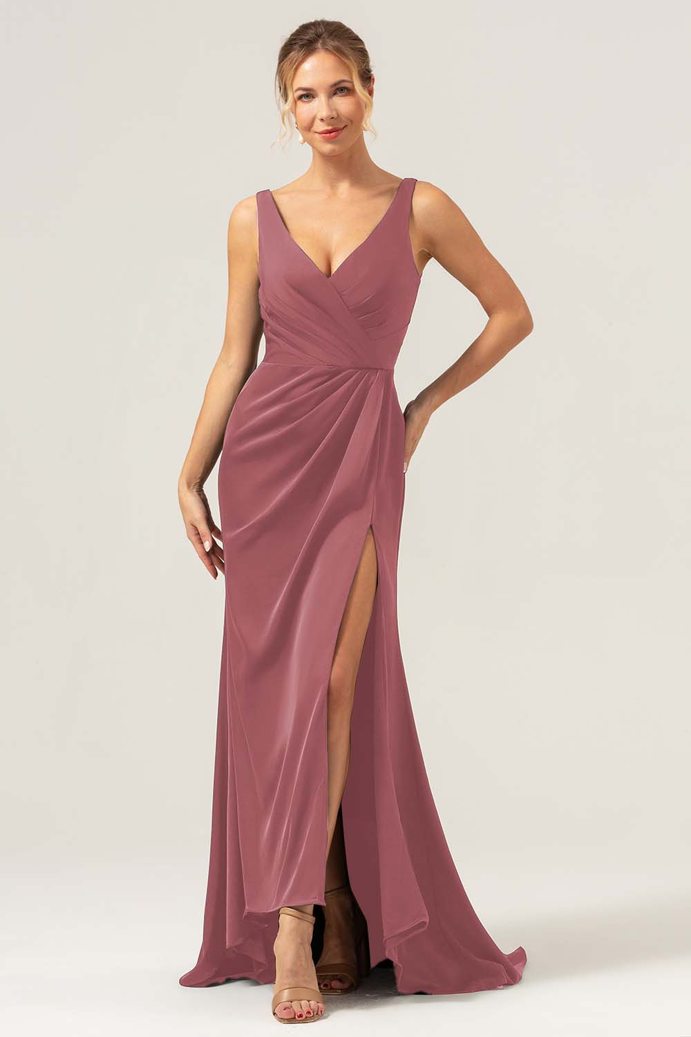 ZAPAKASA Women Agave Corset Long Bridesmaid Dress Spaghetti Straps Lace-Up Back Wedding Party Dress ZAPAKASA Women Agave Corset Long Bridesmaid Dress Spaghetti Straps Lace-Up Back Wedding Party Dress