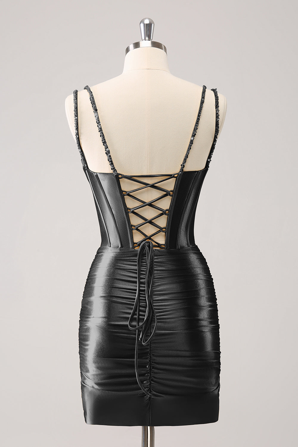 black leather homecoming dress Sherri Hill Halter Keyhole Homecoming Dress 56537