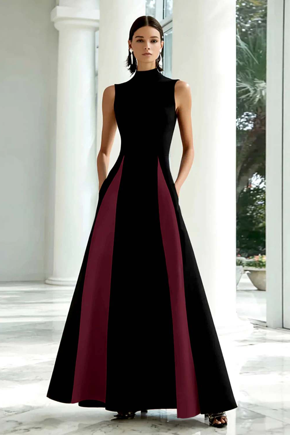 black and red elegant dress A-line Wedding Dresses Red Satin Black Lace Princess Quinceanera Dress Prom Gowns Black/Red 2 at Amazon Women's Clothing store