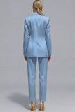 Orange 2 Piece Slim Fit Single Breasted Notched Lapel Prom Suits