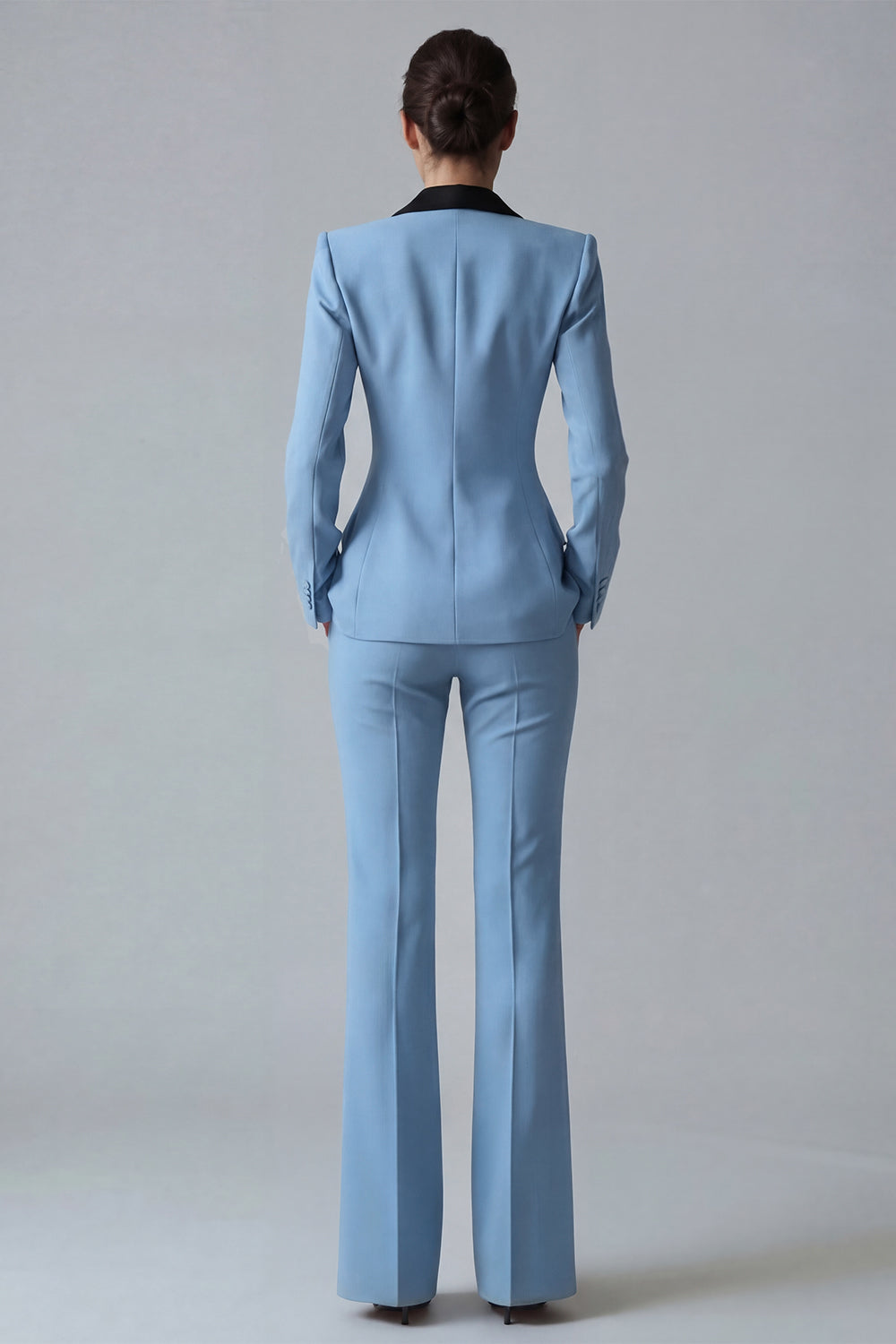 Dark Green Peak Lapel 2 Piece Slim Fit Single Breasted Prom Suits