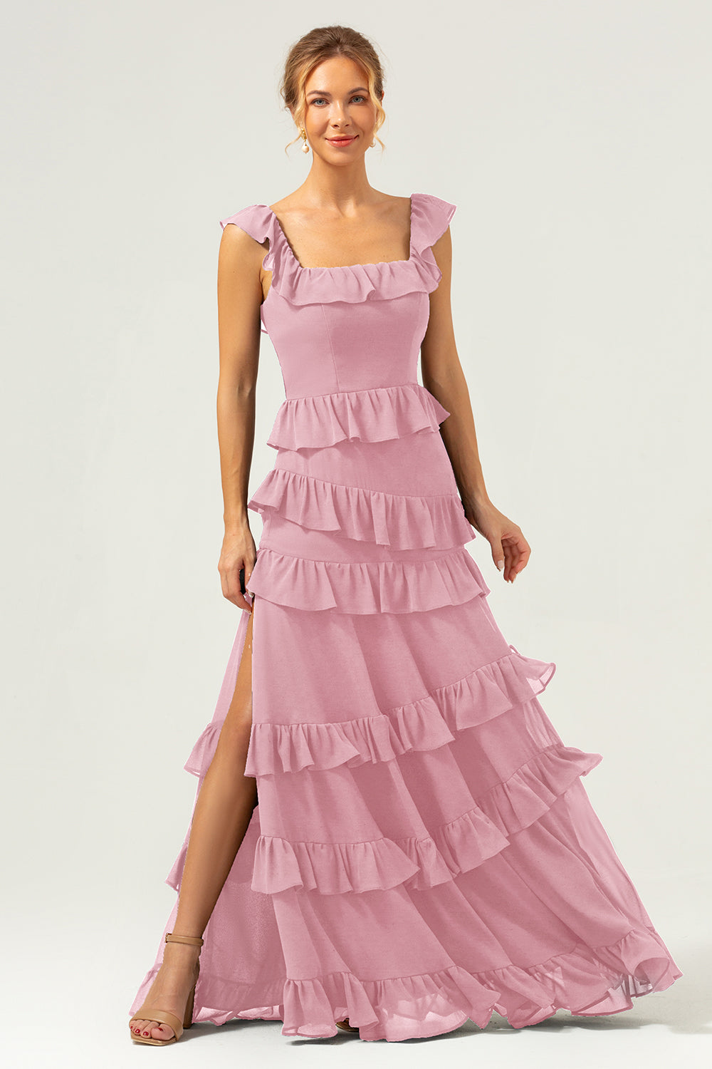 pink and navy bridesmaid dresses Kennedy Blue