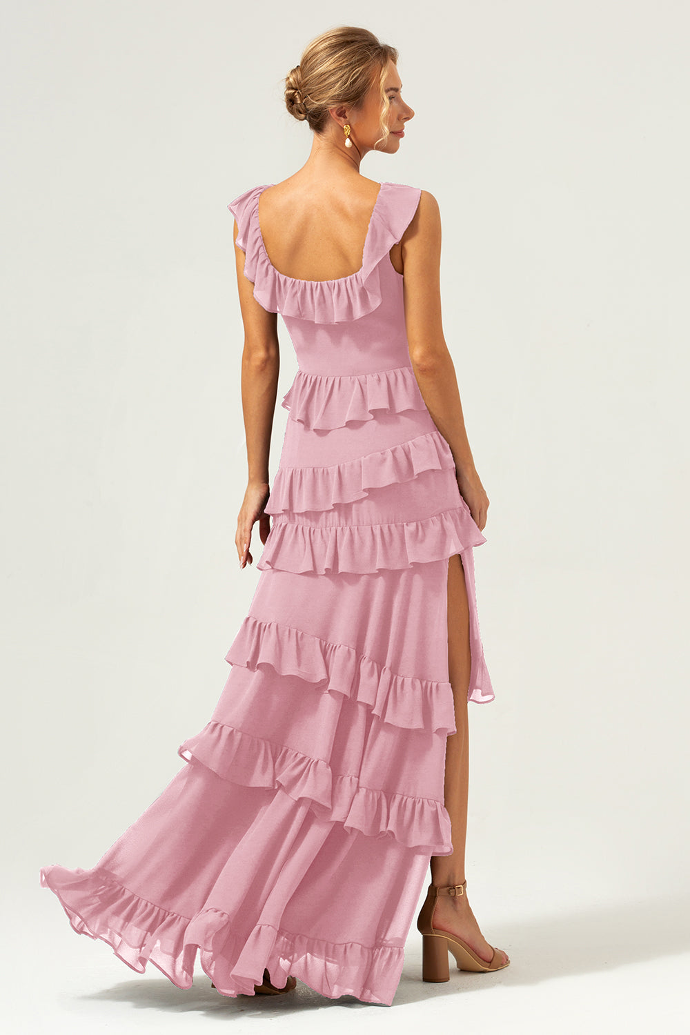 blush and navy bridesmaid dresses Burgundy Pink Navy Stunning Mermaid Off Shoulder Bridesmaid Dresses with Train, MB114
