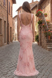 Floral Yellow Mermaid Square Neck Long Prom Dress with Pearls