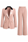 Dark Green Peak Lapel 2 Piece Slim Fit Single Breasted Prom Suits