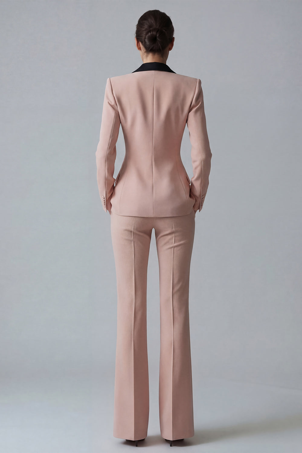 Dark Green Peak Lapel 2 Piece Slim Fit Single Breasted Prom Suits