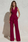 White 2 Piece Notched Lapel Business Suits with Pockets