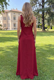 Yellow Sheath One Shoulder Floral Maxi Wedding Guest Dress