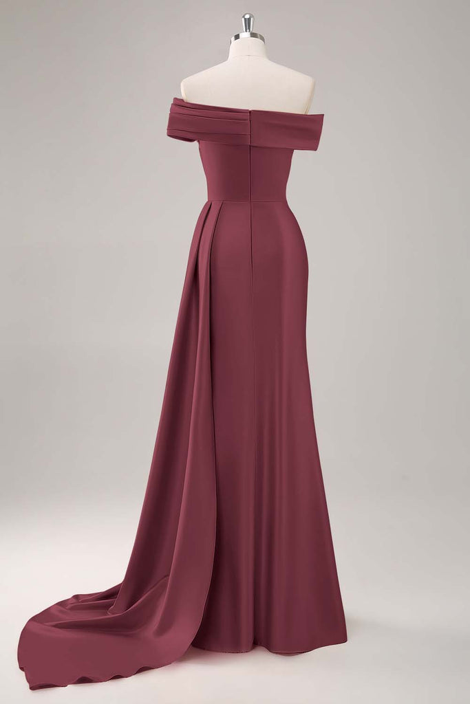 Lilac Strapless Sheath Ruched Long Floral Dress