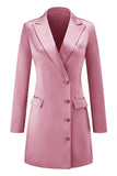 Champagne Single Breasted Peak Lapel Prom Blazer