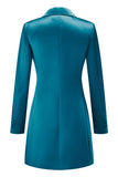 Champagne Single Breasted Peak Lapel Prom Blazer
