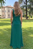 Yellow Sheath One Shoulder Floral Maxi Wedding Guest Dress
