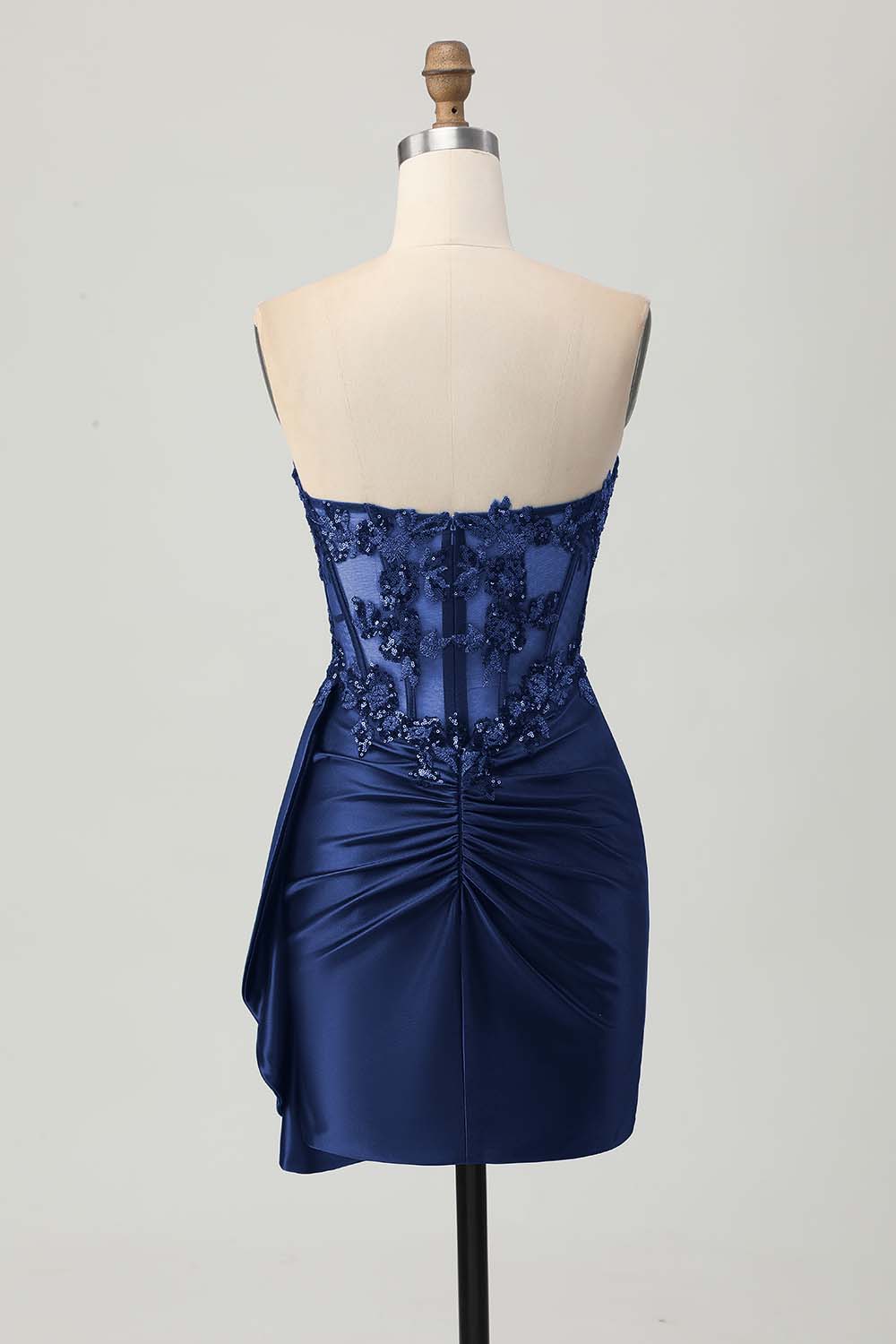 Sparkly Burgudny Corset Tight Short Homecoming Dress with Sequins