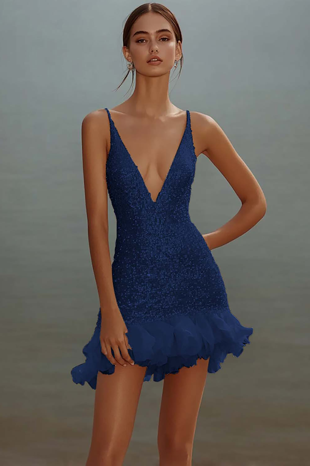 ZAPAKASA Women Sparkly White Bodycon Sequins Mini Bachelorette Dress Dress with Ruffles V-Neck Spaghetti Straps Graduation Homecoming Dress ZAPAKASA Women Sparkly White Bodycon Sequins Mini Bachelorette Dress Dress with Ruffles V-Neck Spaghetti Straps Graduation Homecoming Dress