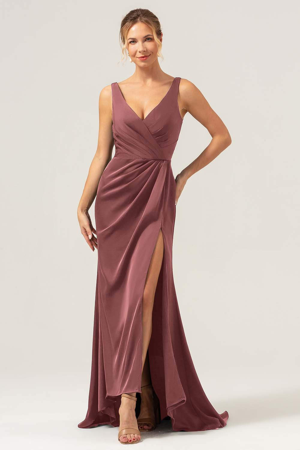 ZAPAKASA Women Agave Corset Long Bridesmaid Dress Spaghetti Straps Lace-Up Back Wedding Party Dress ZAPAKASA Women Agave Corset Long Bridesmaid Dress Spaghetti Straps Lace-Up Back Wedding Party Dress