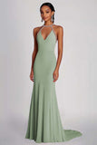 Pink Halter Neck Sheath Long Formal Dress with Beading