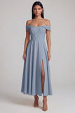 Corset Butter Yellow A Line Maxi Beach Wedding Guest Dress with Slit