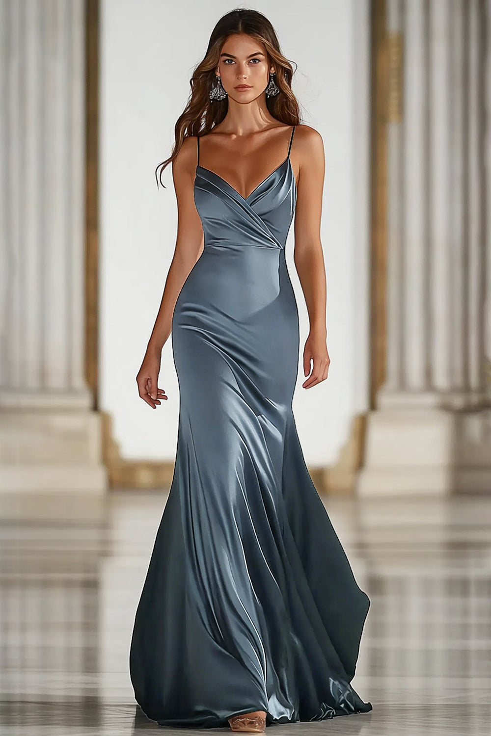 Backless Prom Dresses For Teens SoDigne Mermaid Satin Bridesmaid Dress - Backless Long Formal Gown With Spaghetti Straps Eightale Satin Homecoming Dress Backless Prom Dresses For Teens SoDigne Mermaid Satin Bridesmaid Dress - Backless Long Formal Gown With Spaghetti Straps Eightale Satin Homecoming Dress