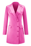 Champagne Single Breasted Peak Lapel Prom Blazer