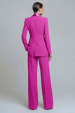 2 Piece Dark Green Single Breasted Shawl Lapel Long Sleeves Prom Suits