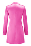 Champagne Single Breasted Peak Lapel Prom Blazer