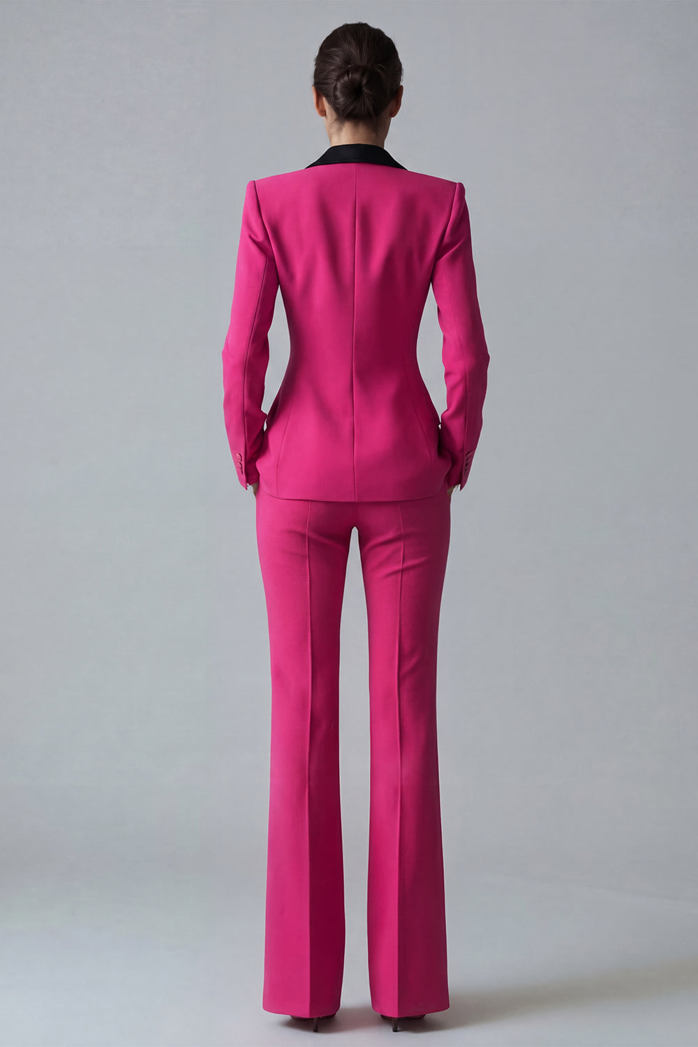 Dark Green Peak Lapel 2 Piece Slim Fit Single Breasted Prom Suits