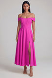 Corset Butter Yellow A Line Maxi Beach Wedding Guest Dress with Slit