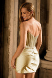 Sparkly Grey Silver Corset Beaded Short Homecoming Dress