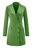 Champagne Single Breasted Peak Lapel Prom Blazer