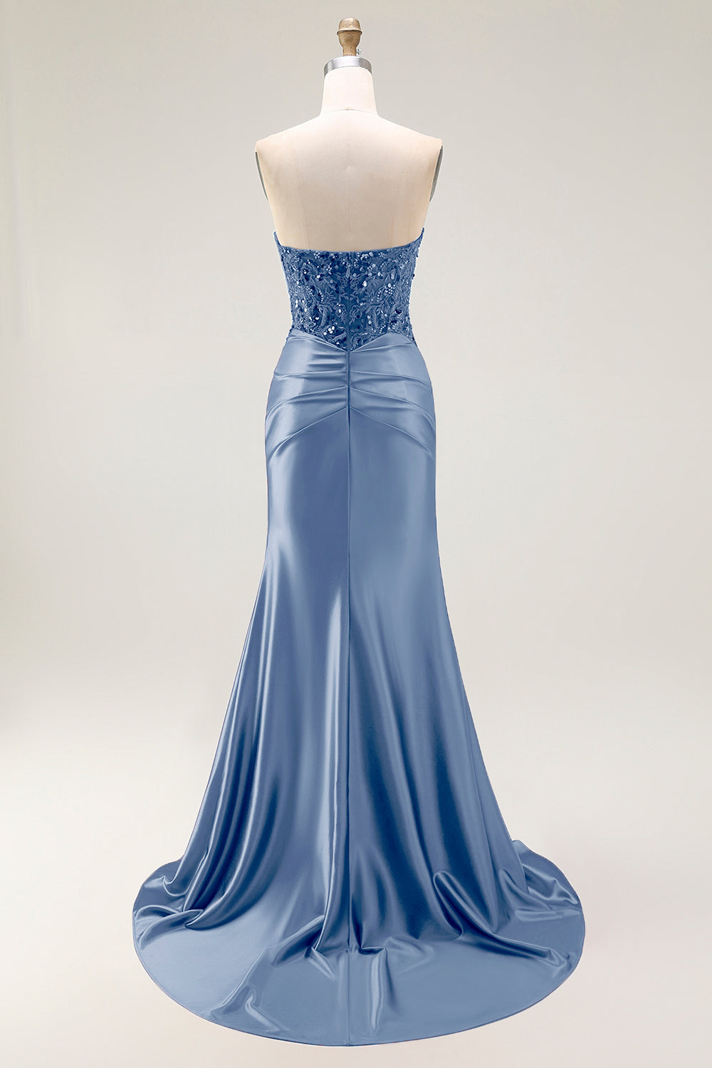 Sparkly Red Sweetheart Mermaid Long Prom Dress with Sequins