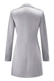 Champagne Single Breasted Peak Lapel Prom Blazer