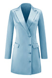 Champagne Single Breasted Peak Lapel Prom Blazer