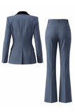 Dark Green Peak Lapel 2 Piece Slim Fit Single Breasted Prom Suits